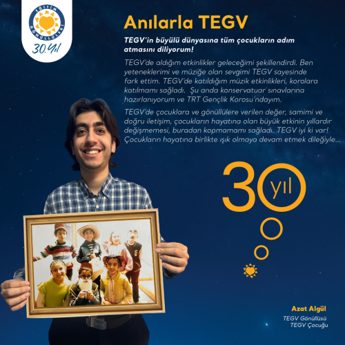 30. Yılda Anılarla TEGV 💛 içerik görseli.